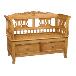 Keen Pine.Edwardian 2 Seat Settle