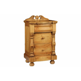 Victorian 3 drawer bedside