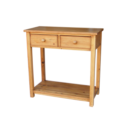 Reclaimed Pine Telephone Table-2 Drw