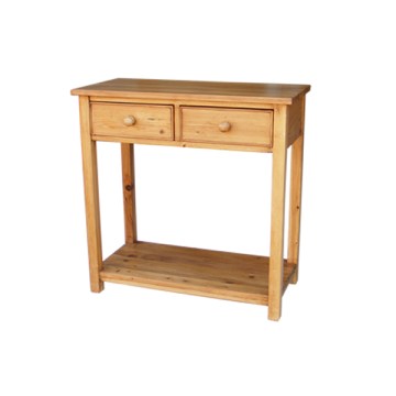 Reclaimed Pine Telephone Table-2 Drw