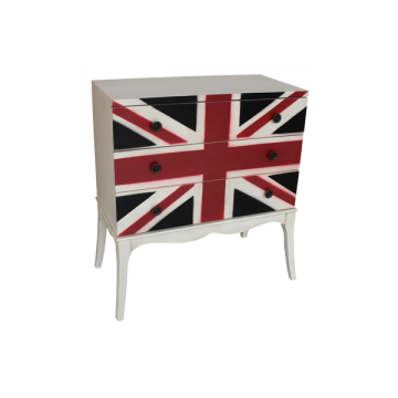 Union Flag 3 Drawer Chest