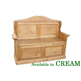 Georgian Cream 2 seat Hall Settle