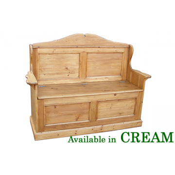 Georgian Cream 2 seat Hall Settle
