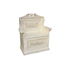 Edwardian 1 seat Hall Chair in Cream