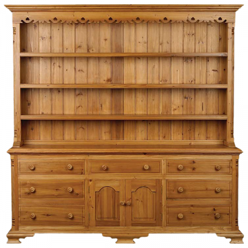 Georgian 7ft Open Rack Dresser