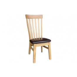 Jenna Oak Chair Padded Seat