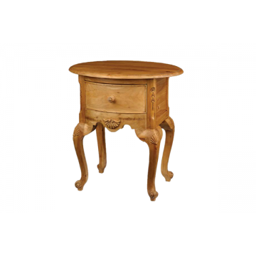 Philly Oval Hall Table with Drawer