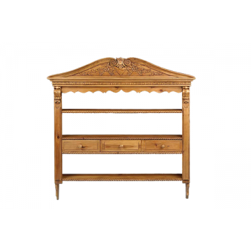 Reclaimed Wall Rack With 3 Drawers